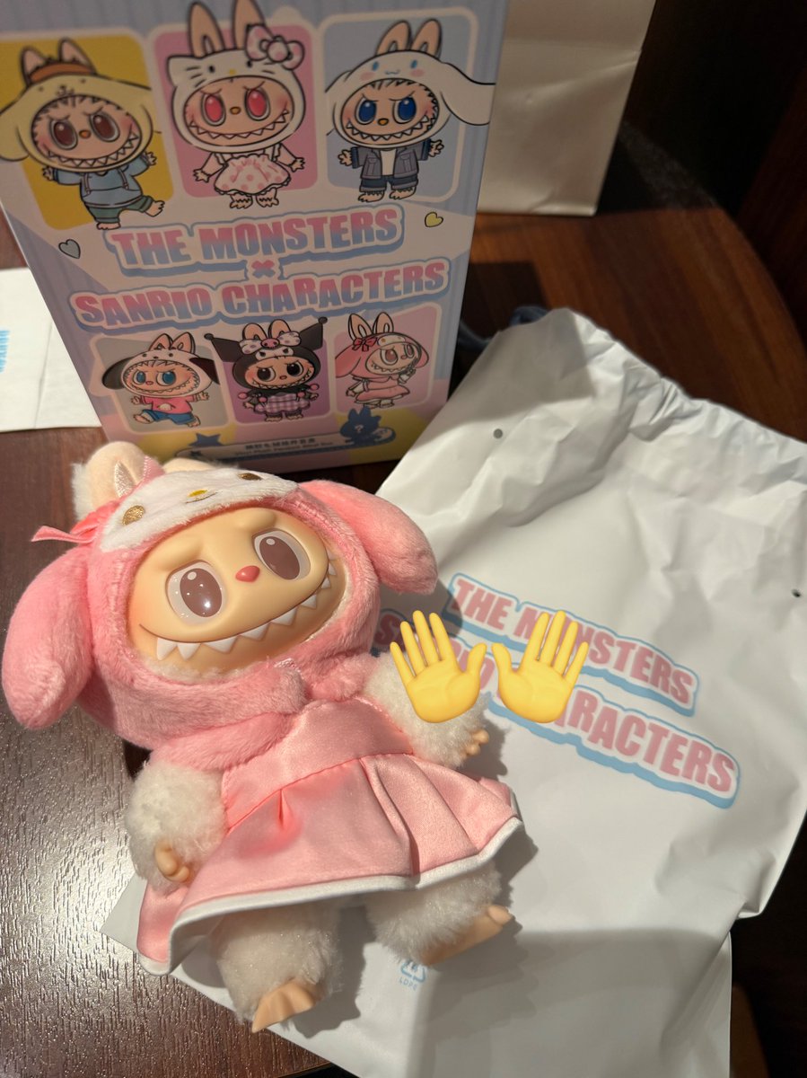 kawaimtival's tweet photo. POPMART ポップマート
THE MONSTERS × Sanrio Characters
ラブブ サンリオ

[譲]
マイメロディ　ポムポムプリン

[求]
シナモン　ポチャッコ
(シナモン優先で探しております

確認のため開封しました。
郵送にてお取引予定です📮
お気軽にお声掛けください！ https://t.co/P4Yg2dCwcI