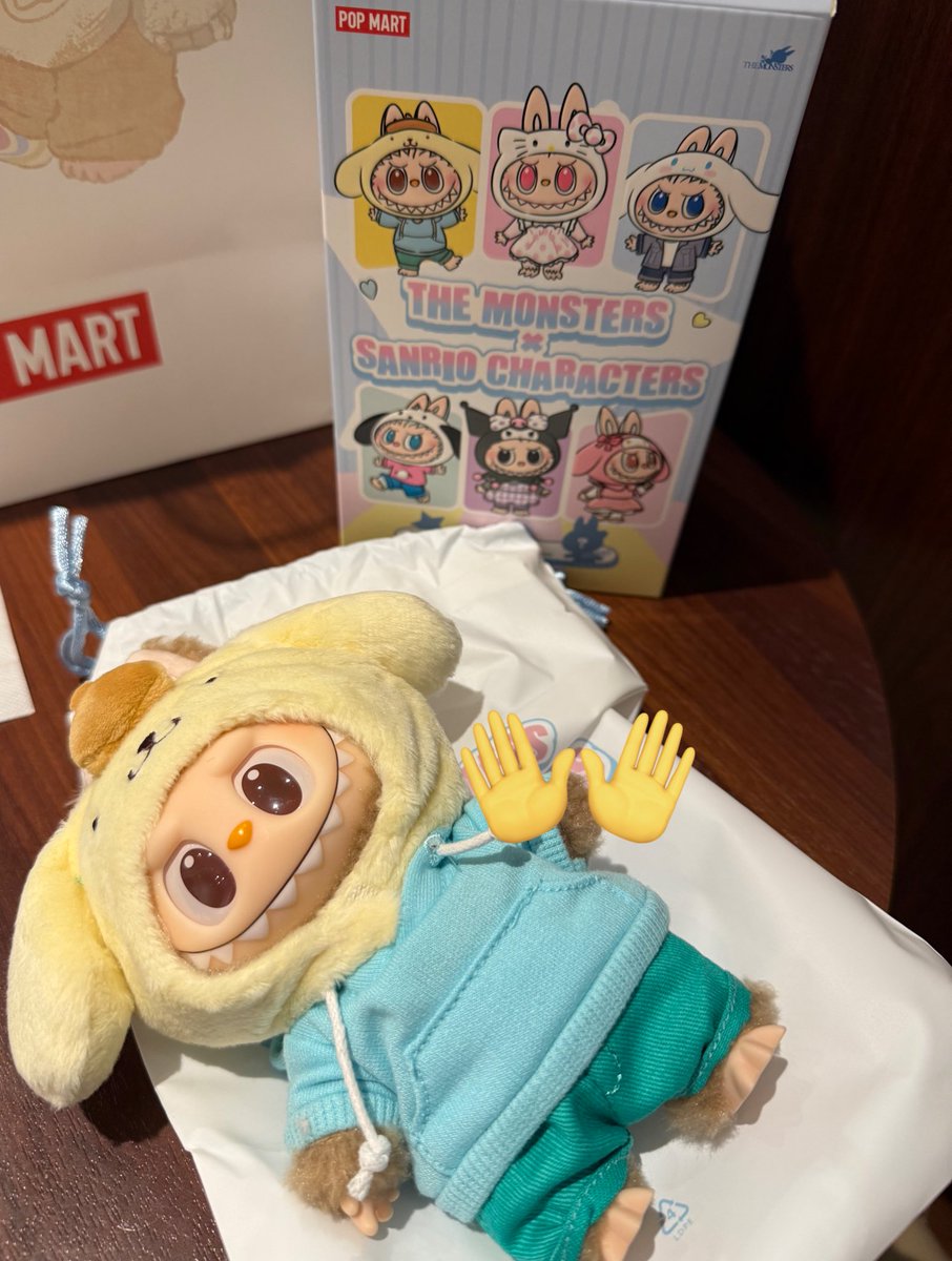 kawaimtival's tweet photo. POPMART ポップマート
THE MONSTERS × Sanrio Characters
ラブブ サンリオ

[譲]
マイメロディ　ポムポムプリン

[求]
シナモン　ポチャッコ
(シナモン優先で探しております

確認のため開封しました。
郵送にてお取引予定です📮
お気軽にお声掛けください！ https://t.co/P4Yg2dCwcI