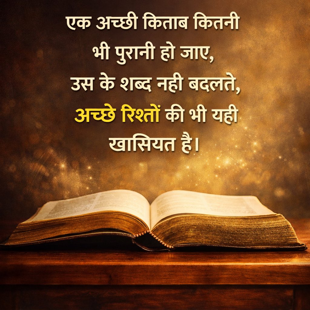 dr_madaan's tweet photo. 🌎🇮🇳 जय हिन्द !
किताबों और सच्चे रिश्तों की यही विशेषता होती है—समय चाहे कितना भी बीत जाए, उनके अर्थ और मूल्य नहीं बदलते। 📚
यही स्थायित्व जीवन की सच्ची पूँजी है।
#HumanValues #Vision #BooksAndLife #Ideas #Inspiration #Innovation #Introspection #MeaningfulRelationships #Wisdom #Trust #Consistency #LifeLessons @ipsa_aisp @ValuesandUs @bharatjodo @ilo @IPUparliament @Rotary