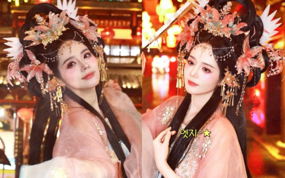 Kent_Updates's tweet image. Han Ga In stuns with a bold “Wanghong” makeup look in Shanghai.

#HanGaIn