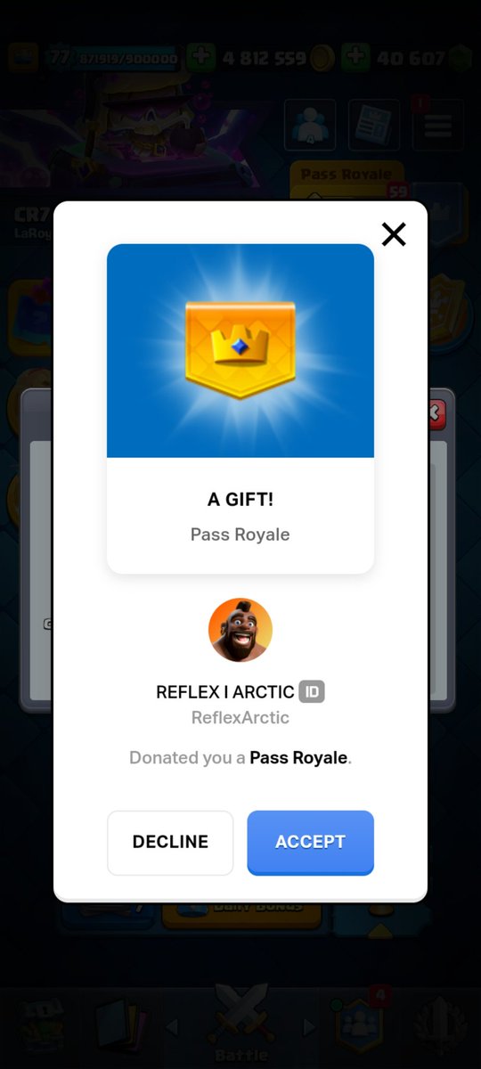 Thank you so much <a href="/ReflexArcticCr/">Reflex</a> <a href="/Ameer_CR1/">Ameer</a> <a href="/pa_cr05/">Pa_cr</a> for the amazing Pass Royale 🤩❤️
Follow them guys, they're legit creators! 😊💯