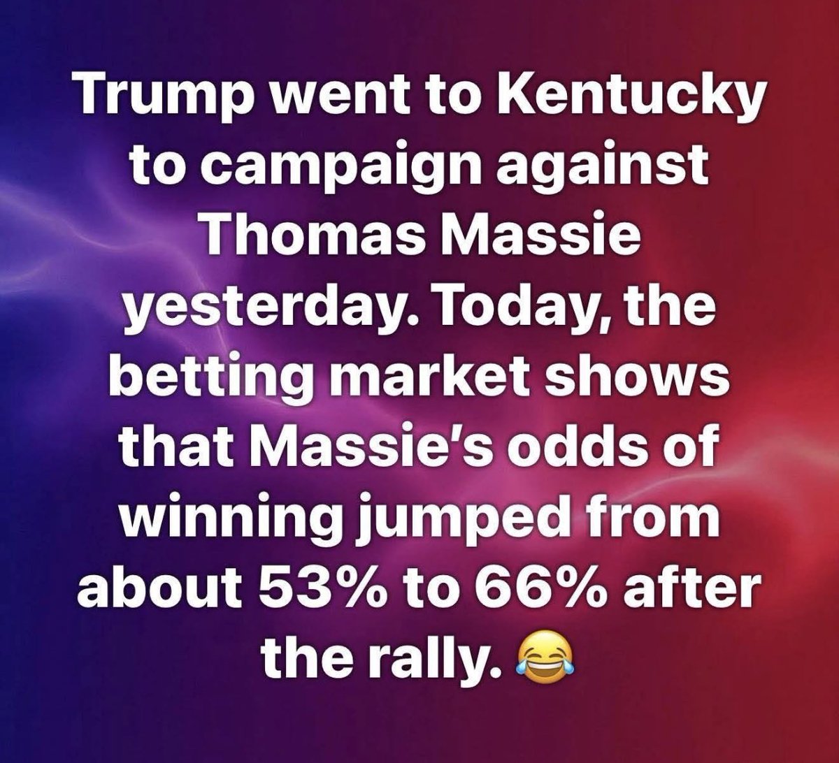AnnieForTruth's tweet photo. Sen. Thomas Massie says thank you Donald Trump! 🤣 https://t.co/sYf007Kf65