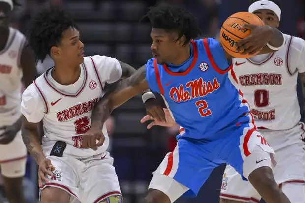 Ole Miss beats No. 15 Alabama 80-79 in SEC quarterfinal shocker:

secrant.com/sec-basketball…