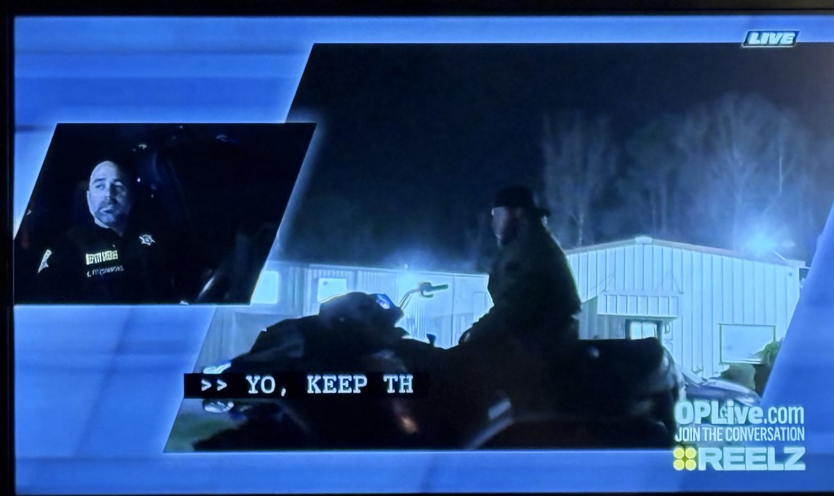 RCSD's tweet image. Nice little warning from Sgt. Fitzsimmons. 

Do better, 4 wheeler guy. 

#OPNation #OPLive #TeamRCSD