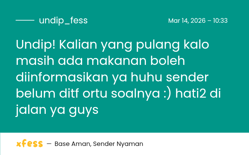 UNDIP MENFESS tweet media