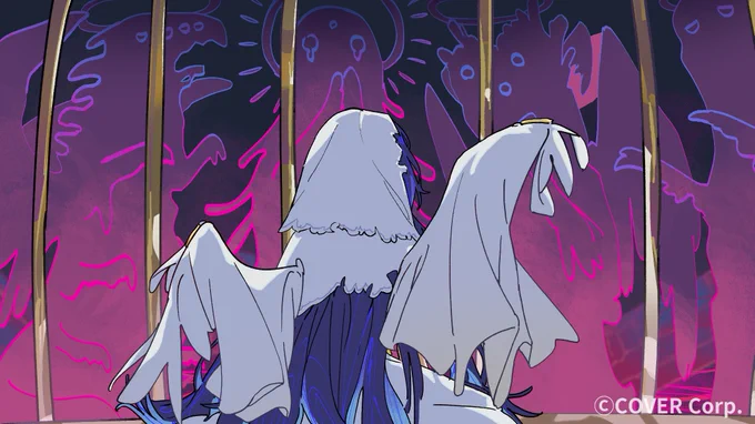 [Work] I created the illustrations featured in the story video for Kronii's Birthday Live. Happy birthday to Kronii!