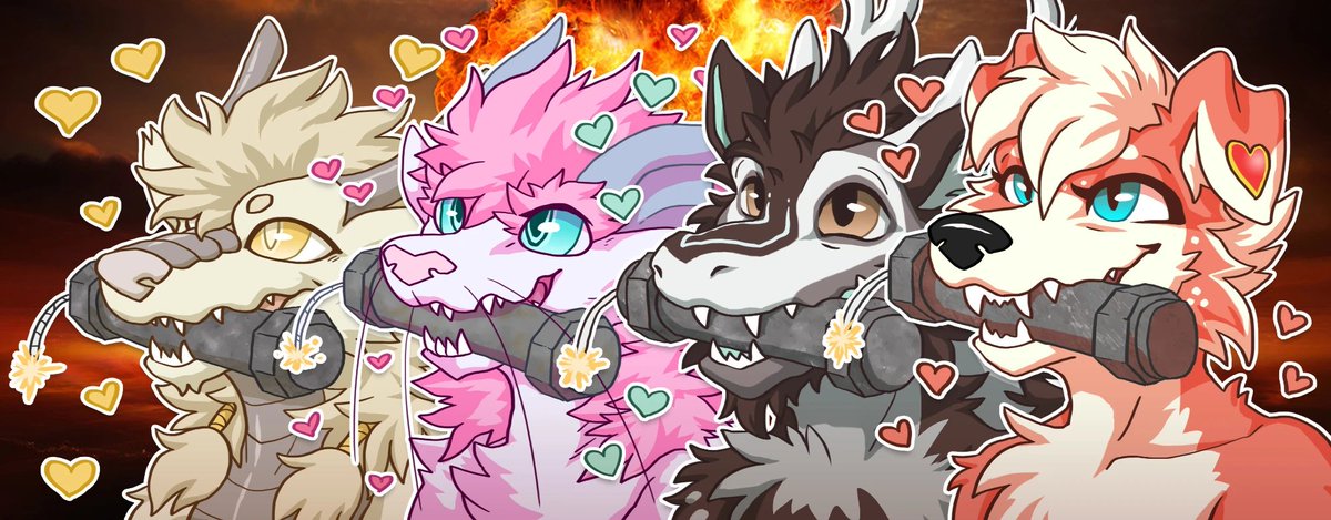 wait a minute, this isn't the EOD team i asked for...  stickers for raeny, waveshine, chip, and hydie :3 #raenyart