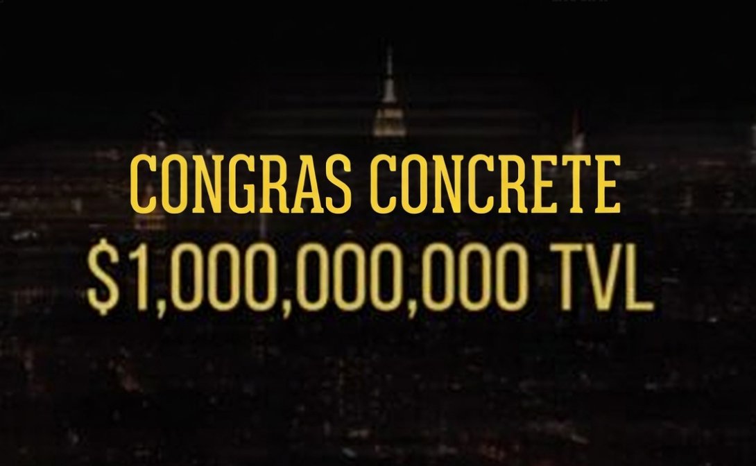 KhaHuynh1995's tweet image. gmcrete !! @ConcreteXYZ  

Concrete has reached $1,000,000,000 in TVL!
#concrete @LihThooi
