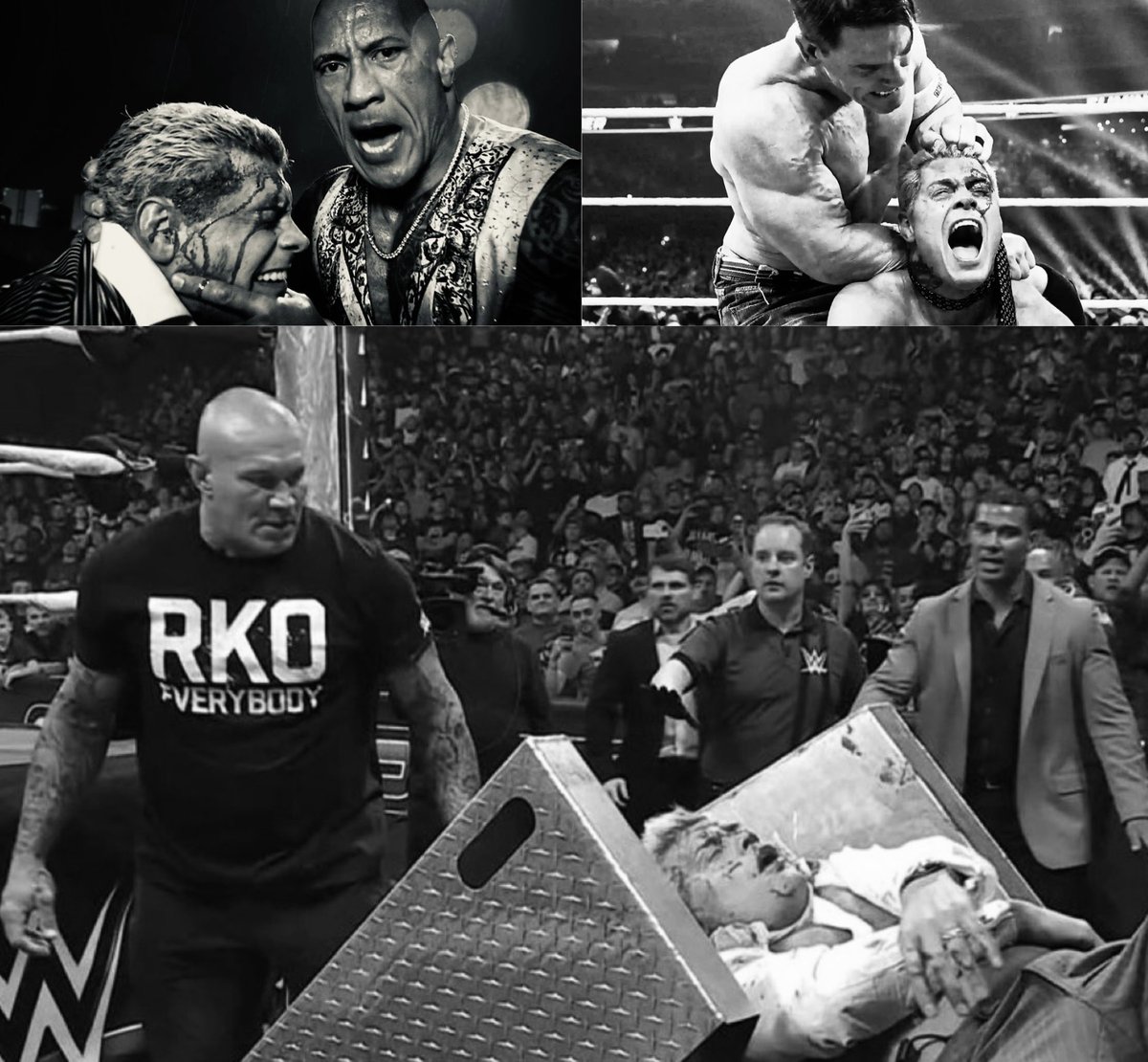 Cody made The Rock, Cena, and Randy all GO HEEL and BLEED.

The only person to ever do this.

WOW