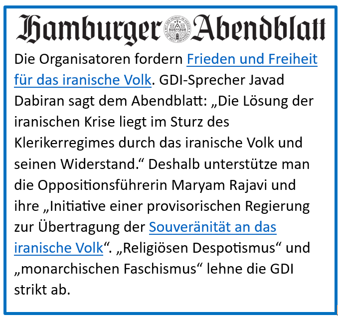 #Hamburg Iran-Demo am Bahnhof Dammtor gegen Monarchie, Faschismus und Despotismus / für einen freien Iran
Tausende demonstrieren  – 14. März – 14:30 Uhr /Theodor-Heuss-Platz &amp; Mittelweg 
#Iran #HamburgFreeIran2026 #MaryamRajavi #FreeIran10PointPlan #IranRevolution2026