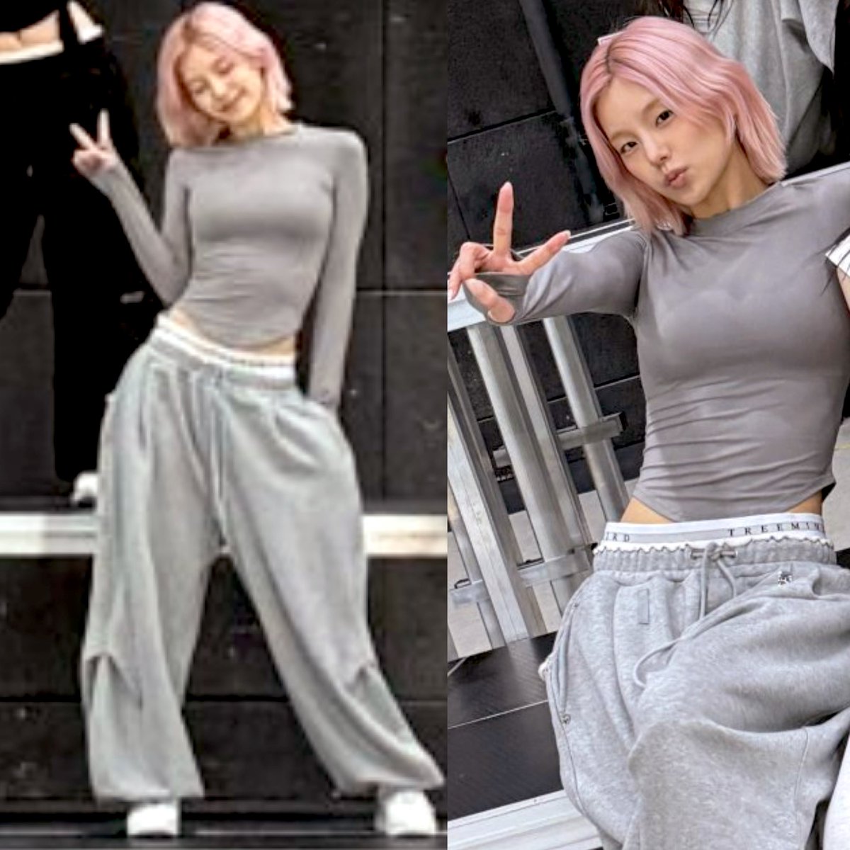 pink bobji looking so good in this outfit