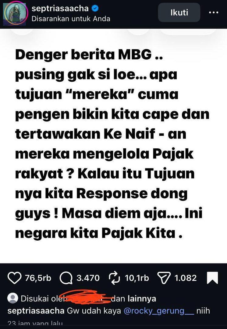 💚 berani bgt acha, gk takut dicap anak abah? 😭