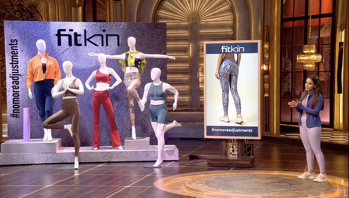 sanchitg14's tweet photo. Pitch 146 #SharkTankIndiaSeason5 - Fitkin

Women activewear brand.

Features:
- 4-way stretch
- Stretch recovery

Future Plan: Building a data warehouse to automate inventory processes based on data.

USP: Product - detailing to products 

Amazing founder! https://t.co/XfsX2DyW90
