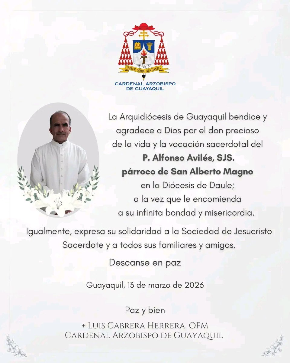 Fueron dos sacerdotes que se sacrificaron. Se confirmó que fueron dos curas los que murieron al intentar salvar a un monaguillo que se ahogaba en el mar de Playas: el Padre Pedro Anzoátegui y el Padre Alfonso Avilés, párroco de San Alberto Magno en la Diócesis de Daule. #Guayas