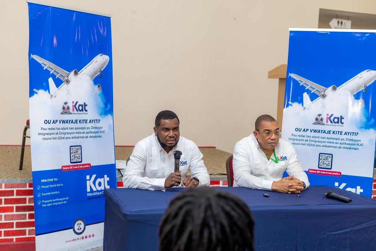 josephlunieOFF's tweet image. La Direction de l’Immigration et de l’Émigration ( @DIEHaiti) a lancé, le 12 mars 2026, la phase opérationnelle du projet « IKAT », la nouvelle carte numérique d’embarquement et de débarquement visant à moderniser la gestion des flux migratoires en Haïti. Ce système permet aux