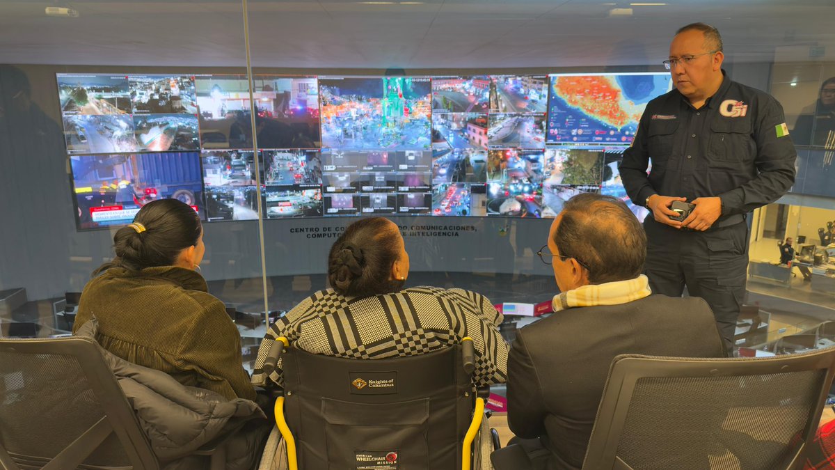 Tecnología del C5i de Hidalgo respalda seguridad para entrenamientos internacionales rumbo al Mundial 2026

Durante su visita a Hidalgo, la embajadora de Sudáfrica en México, Beryl Rose Sisulu, recorrió las instalaciones