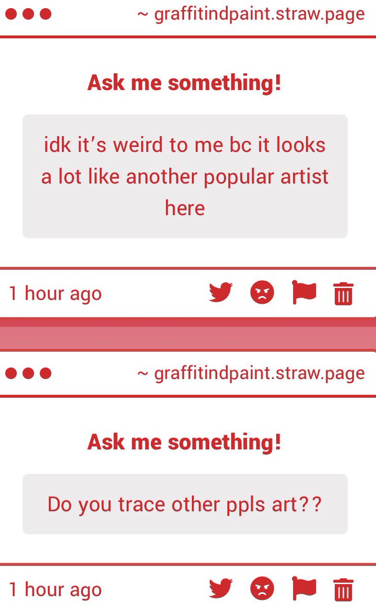 graffitindpaint's tweet photo. Excuse me? I’m sorry if you think this but I do not trace, no; all my art is done by me and I have never traced a work. It took a very long time for me to be able to like things I draw, if you see a resemblance please remember I used many references to get a grasp on my art style https://t.co/sxd97JGTFW