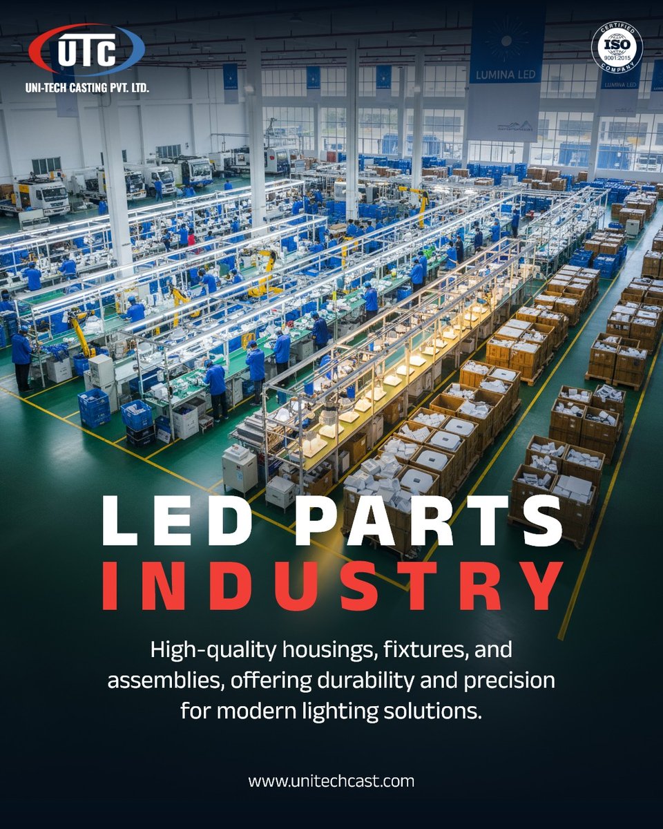 unitechcasting's tweet image. Elevating the LED Industry with Casting Expertise
  
Contact us for advance LED industry performance at unitechcast.com
 
#LEDIndustry #LightingSolutions #LEDTechnology #CastingSolutions #DieCasting #IndustrialSolutions #PrecisionEngineering #UnitechCasting #MakeInIndia