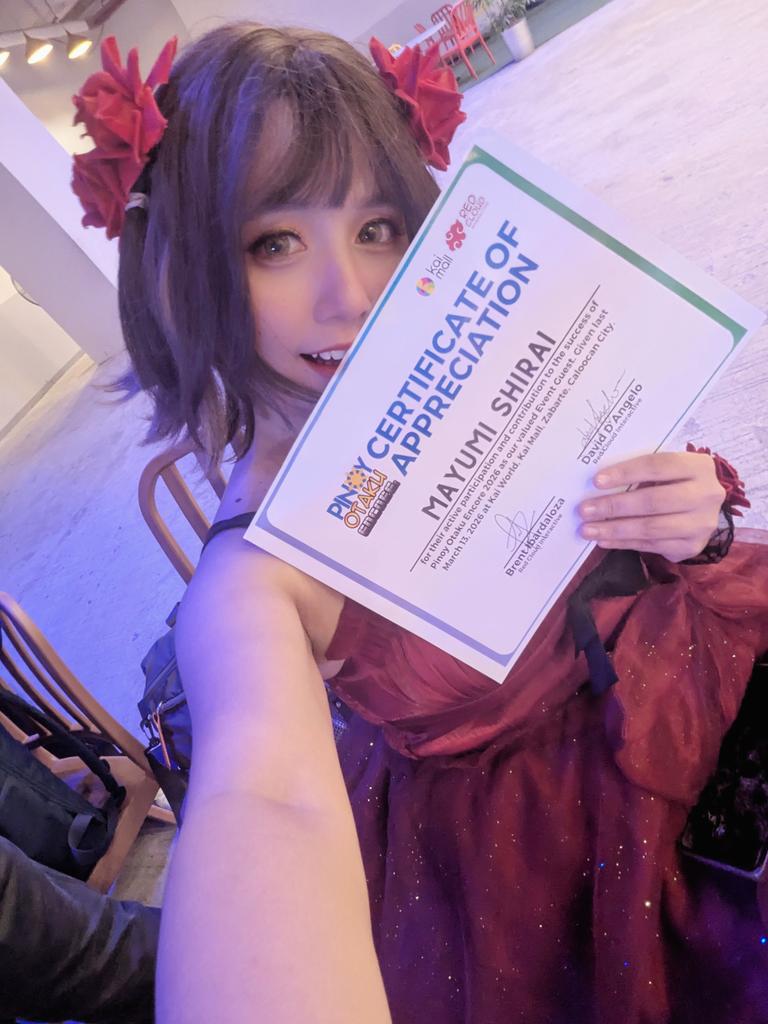 MayuShiraimu's tweet photo. Yesterday at Pinoy Otaku Encore by Red Cloud Interactive !~ 💚 

#pinoyotakuencore #RedCloudInteractive #cavitecosplays #cavitecosplayersofficial #cco #kaimall #cosplay #cosplayer #cosplayevent #performance #performer #mayumishirai https://t.co/Lx4RoB8rrL
