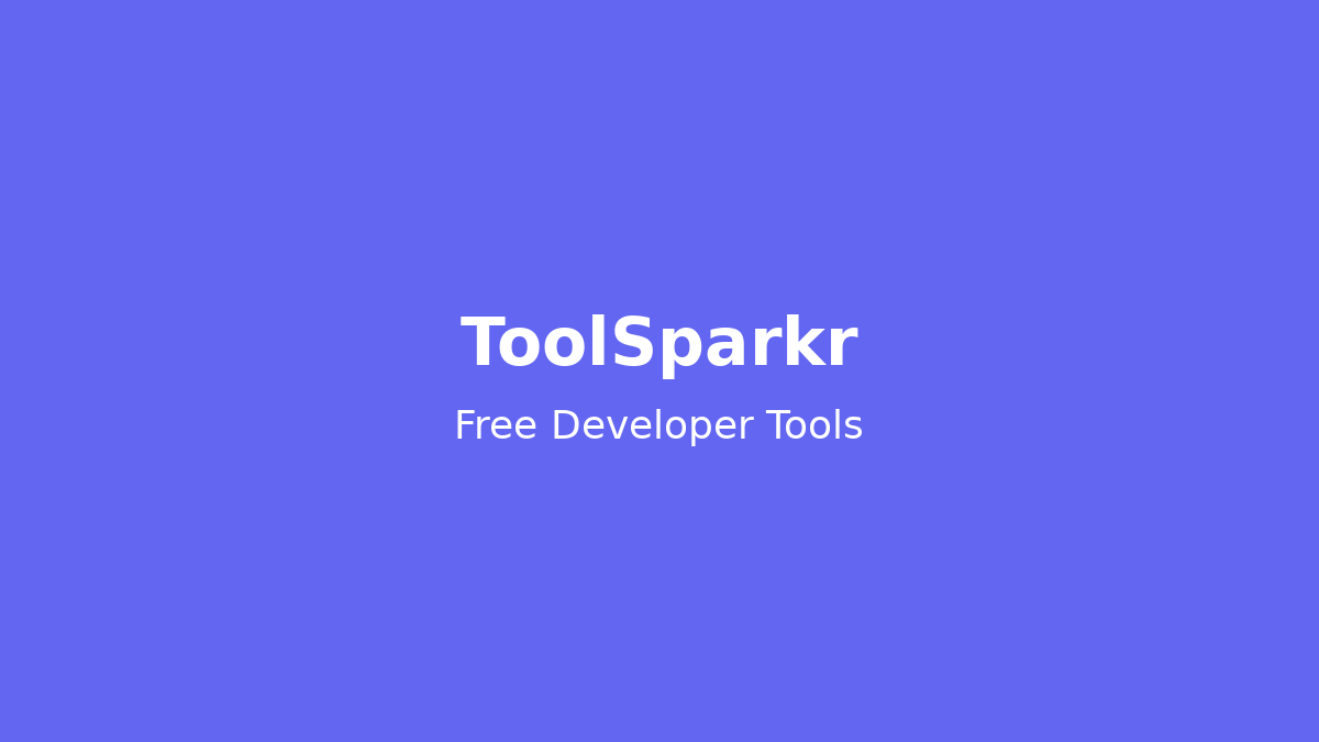 crypto83128's tweet photo. 🔧 Meet ToolSparkr — 35+ free online tools for developers!

Password Generator, JSON Formatter, Base64 Encoder, DNS Lookup &amp; more.

No signup needed. Runs right in your browser.

https://t.co/GYxXilCWAA

#DevTools #FreeTools #WebDev #BuildInPublic https://t.co/5GwI8auoeH