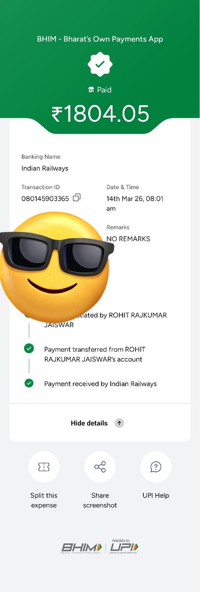 rohitjay8's tweet photo. @IRCTCofficial https://t.co/yJiUwK7tr6