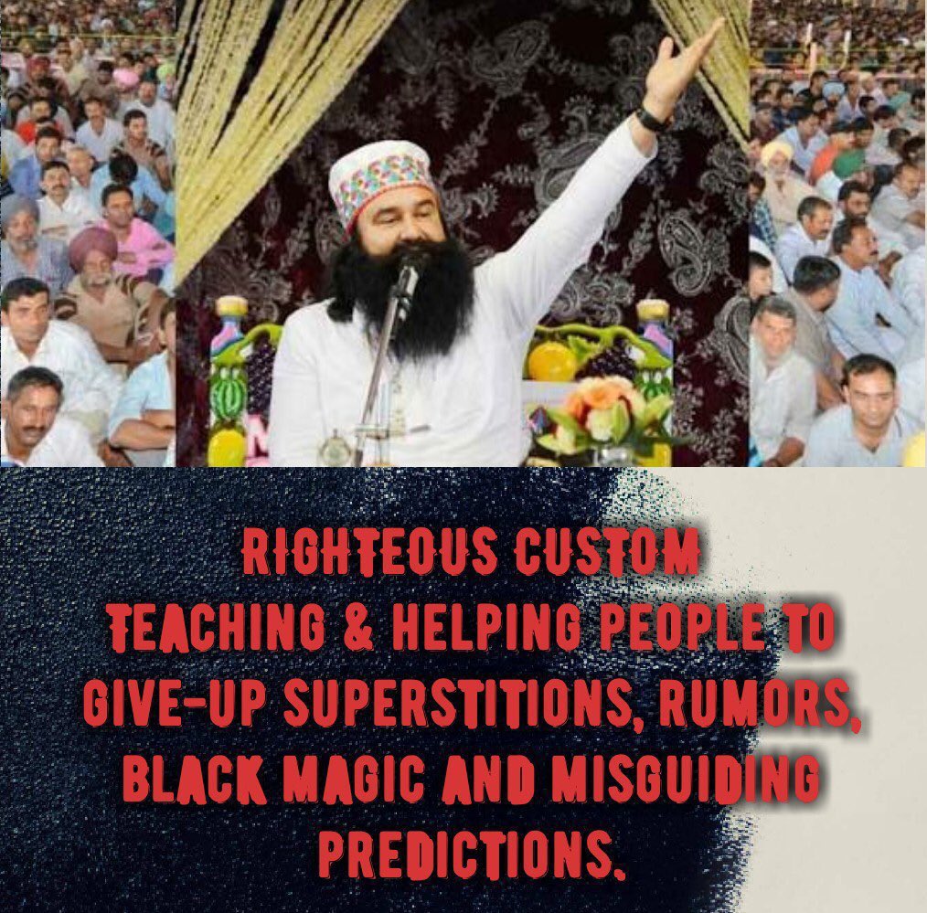 NishuGarg120661's tweet photo. True national progress is defined not just by technology, but by a rational and aware mindset. Following the guidance of Saint Gurmeet Ram Rahim Ji, it is essential to replace superstitions and blind beliefs with #RighteousCustoms and a scientific outlook. https://t.co/wg4oNdgeRO