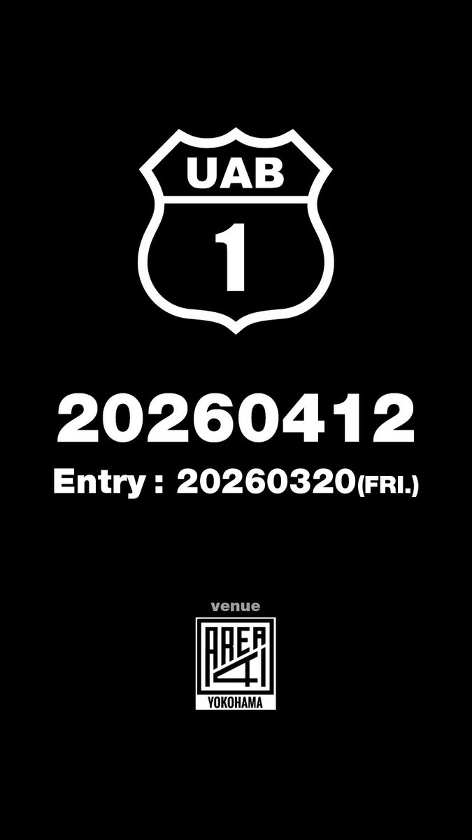 uab_airsoft's tweet photo. UAB1EAST20260412 @Area41Y 

【開催日時】
2026年4月12日(日)

【開催場所】
ARE41 YOKOHAMA

【エントリー開始】
2026年3月20日(金)  20:00～

【エントリーフォーム】
https://t.co/nKiEHjuHNr

【クラス別エントリー可能人数】
マスタークラス 30名
ビギナークラス 20名
※本大会はダブルエントリー不可
※ ビギナークラス出場条件：以下の条件をすべて満たす選手。
・UABカード新規発行から1年未満
・UAB公式大会において、個人戦での優勝または決勝トーナメント進出経験がない
・団体戦での上位入賞経験があっても、主催が「マスタークラス相当ではない」と判断した場合は出場可

■ クラス判断について
クラス分けは、選手本人の申告内容および主催側での総合的な判断に基づき決定します。
個人戦または団体戦での過去実績や他大会でのパフォーマンスを参考に、総合的に考慮します。
明らかに上位クラス相当の実力を有すると主催が判断した場合、クラス変更をお願いする場合があります。
不明点がある場合は事前に主催へご相談ください。

■ 補足ルール
ビギナークラスで優勝、または連続して上位入賞した選手は、次回以降マスタークラスでの出場を推奨します。
クラス分けに関する異議申し立ては原則受け付けません。
フェアプレー精神に基づき、各選手の誠実な自己申告を尊重します。

【UAB1公式ルール】
https://t.co/ox2ccD4AVk

【UAB共通ルール】
https://t.co/k0SWpnYu1R…

【テスト運用：外部ソース】
本大会では外部ソースを使用可とします。
使用可能条件について：
ハンドガンのみ外部ソースを使用可能とする。
パワーソースは国内法に適合していれば特に制限しない。ただし、出力調整機能（レギュレーター）がある場合は、最大出力時の弾速を計測する。
また、ハンドガンにストックやそれに準ずるパーツを取り付けたものはハンドガンと認めず、大会での使用を禁止する。

スケジュール ────
4月9日(木)夜 予選ブロック組み合わせ抽選会 @AREA41YOKOHAMA
4月11日(土)20時 大会マップ発表

大会当日のお知らせ ────
9:00 受付開始
9:30 受付終了
9:40 開会式
10:00頃 マスタークラス予選開始予定

#UAB #UAB1 #UAB1EAST