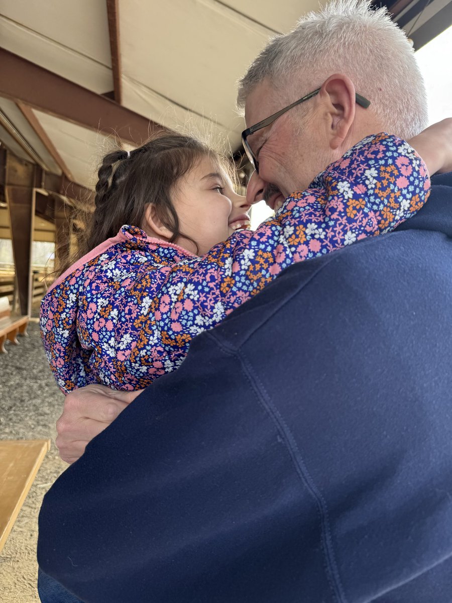 my daughter has severe autism and finding activities she loves can be tough, but has been having so much fun horseback riding. my dad took her tonight 🥺