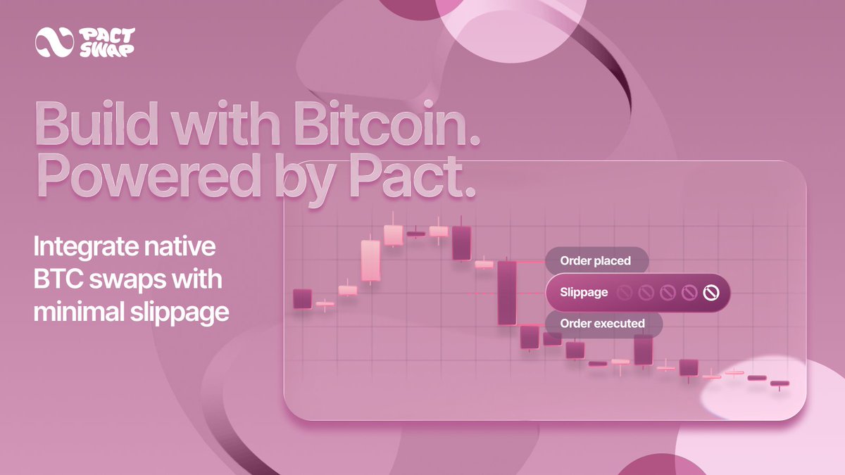 BatoreGamer's tweet photo. Building with Bitcoin? Your users deserve the best. 

Pact Swap is just an API integration away from delivering your users a premium swap experience. Make sure that what they see is what they get. 

⚡ Fast routing
🎯 Accurate prices
💳 Low fees

@Pact_Swap https://t.co/us7Mze7MYB