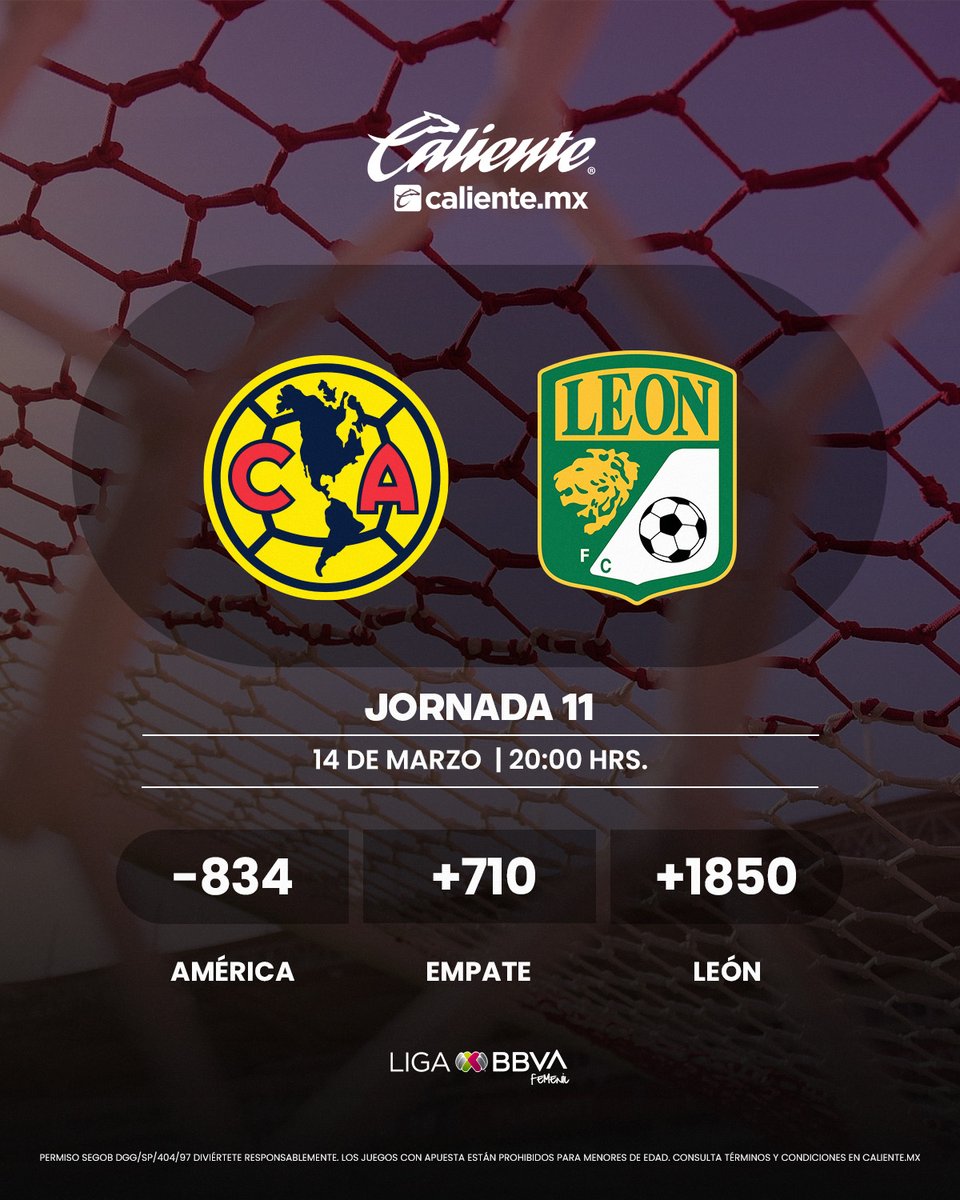 LigaBBVAFemenil's tweet photo. ¿Viernes de futfem? Claaaaaro que sí 🙂↕️ 🤩
Regístrate ahora en @calientesports y RECIBE $1,000 DE REGALO para comenzar a apostar.
📲 https://t.co/GXbHqJP2In
#MásAcciónMásDiversión🔥 | #NuestroFutFem | #MomiosDePartido | #AMEvsLEO https://t.co/H7OJBD739X