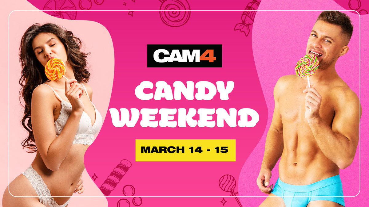🚨 CONTEST ALERT 🚨 

From MAR 14th - MAR 15th things are getting sticky 💦👅 w/ @CAM4’s #CAM4Candy Themed Weekend 🍭 Win up to $55 🧁🍩 hope you have a sweet tooth !!! 

💋 RULES &amp; DETAILS : cam4.com/training/site-…