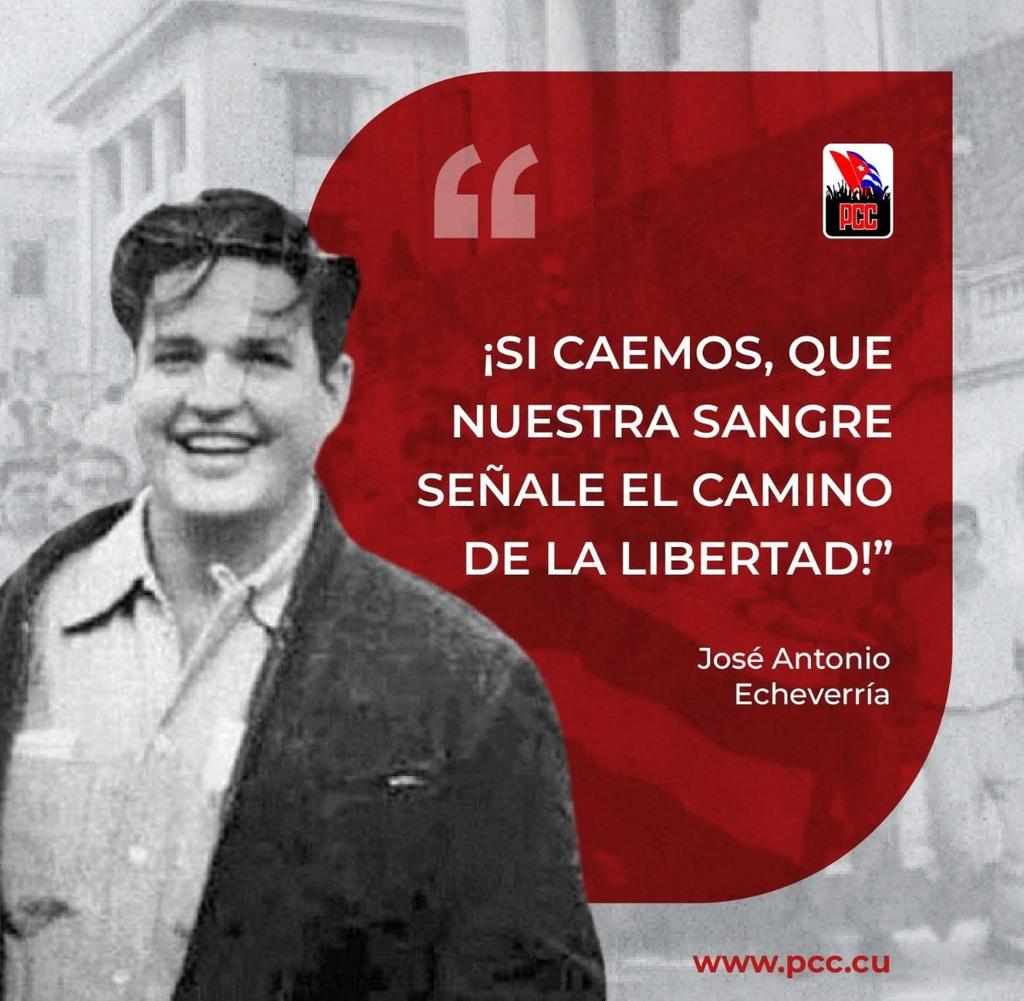 En #Cubacatering recordamos el 13 de marzo de 1957, cuando un grupo de jóvenes del Directorio Revolucionario, liderados por José Antonio Echeverría, asaltó el Palacio Presidencial y tomó Radio Reloj para denunciar la tiranía batistiana. ¡Su legado vive!  #CubaEstáFirme