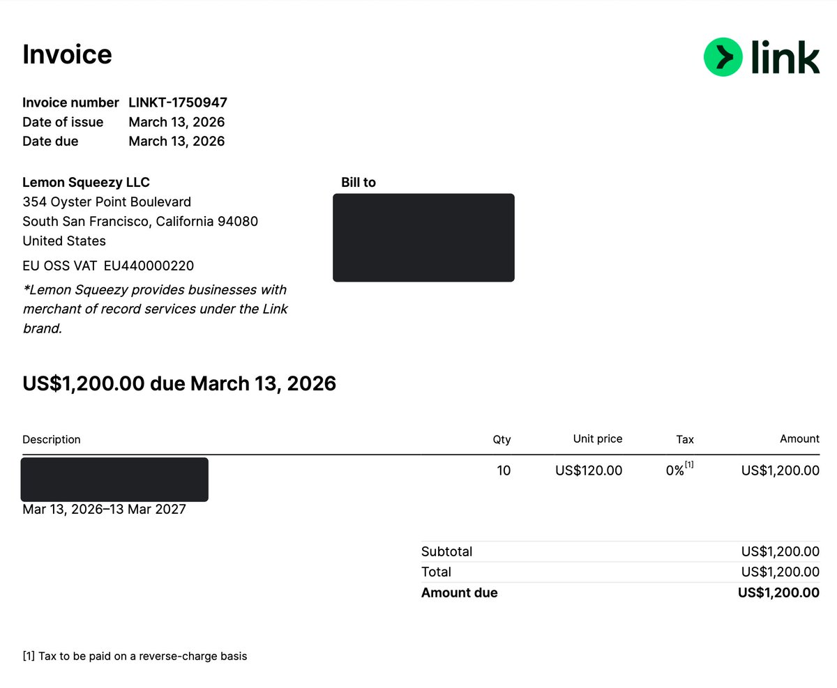 sn_utils's tweet photo. @jrfarr @stripe @jrfarr I believe I had read that the seller name would be adjusted soon, however,in Sandbox it still says Lemon Squeezy LLC, and also Link branding, but no Stripe mention.
Will this be adjusted soon? And any timeline on supporting local EU payment providers? https://t.co/rR833bFwEO