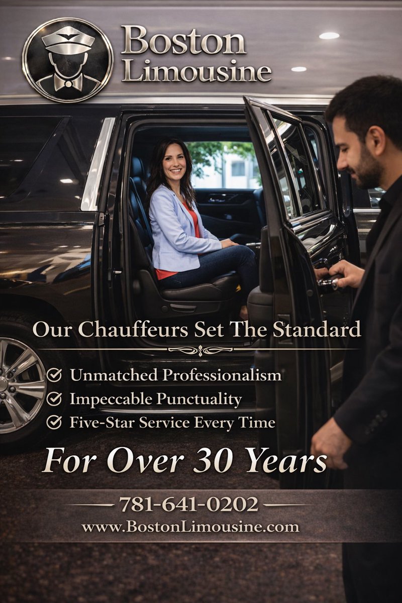 BLimousine's tweet photo. Our chauffeurs set the standard.

✔ Professional
✔ Always on time
✔ Five-star service

Trusted in Boston for over 30 years.

📞 781-641-0202
🌐 https://t.co/a5iF2U9CcL

#BostonLimousine #BostonCarService #LoganAirport https://t.co/DftuKWDdoN