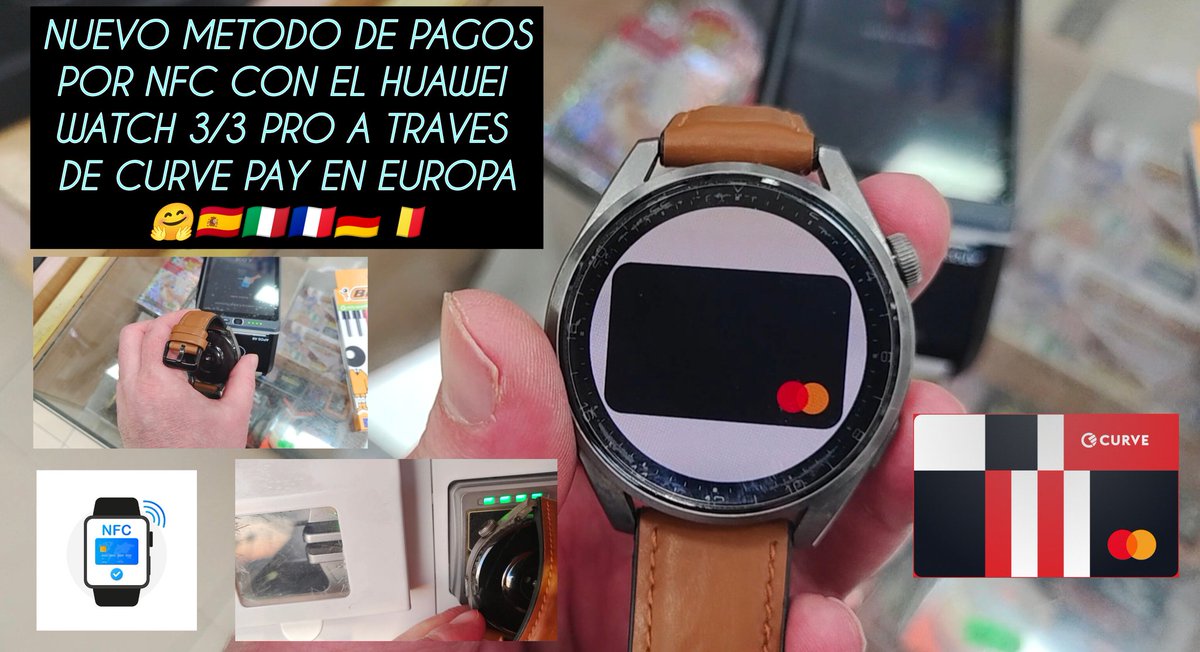 virucho28's tweet photo. Muy buenas chicos , acabamos de subir a nuestro canal de Youtube de RecreativosTecnologicos un nuevo vídeo , que trata de un NUEVO METODO DE PAGOS POR NFC CON EL HUAWEI WATCH 3/3 PRO A TRAVES DE CURVE PAY EN EUROPA🤗🇪🇦🇮🇹🇲🇫🇩🇪🇧🇪

Darle al LIKE👍SUSCRIBETE

https://t.co/Bkb5ij4R7C https://t.co/tHmKqyweps