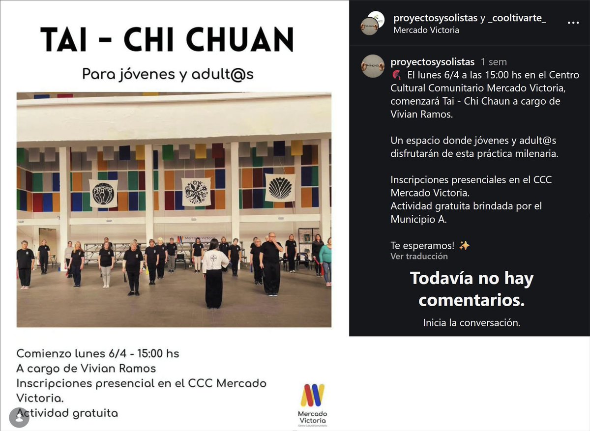 MartinFitz23506's tweet photo. TAI CHI: Los montevideanos con gustazo han pagado $ 425.536 a VIVIAN RAMOS instructora de TAI CHI para el MUNICIPIO A. Es muy importante el Qi en Montevideo. https://t.co/CU18HQmqlE