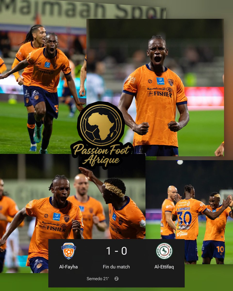PassionfootAF's tweet photo. Alfa Semedo🇬🇼⚽️ marque le but de la victoire sur une passe de Yassine Benzia🇩🇿🎯 et offre la victoire à AL-Fayha.
⚽️ 4 Buts
🎯 2 Passes Décisives
#AlfaSemedo #AlFayha #Semedo #GuineaBissau #Benzia #ALFayha https://t.co/F1Iee3QF6a
