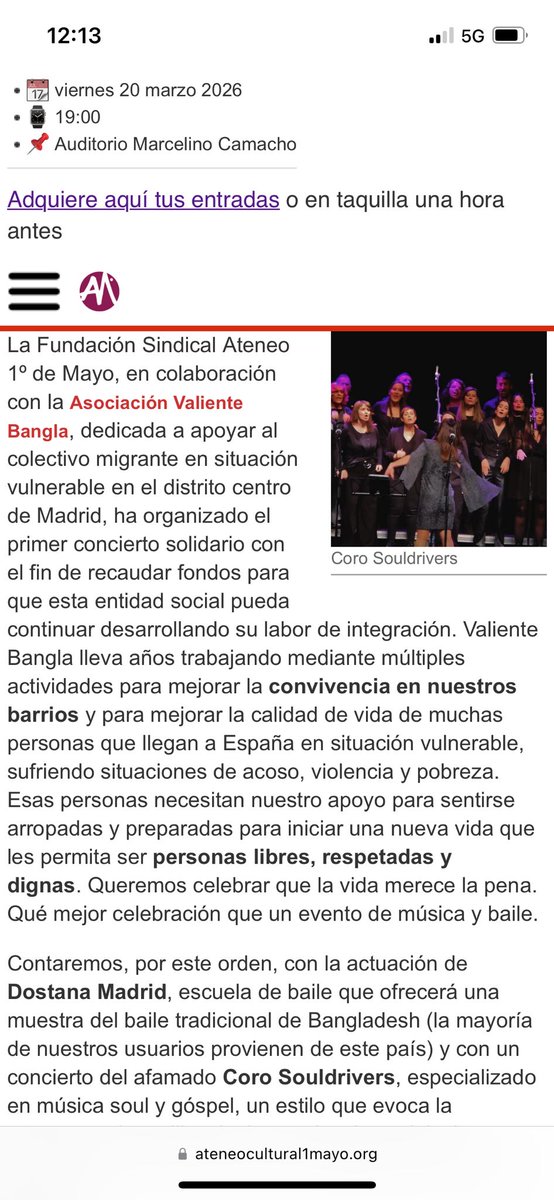 🎶 Hemos organizado un concierto solidario para apoyar el fondo de nuestra organización.

Te invitamos a ser parte de esta causa, porque creemos que el ser humano está para ayudar al ser humano.

Unámonos y hagamos juntos que este evento sea un éxito. 🤝✨