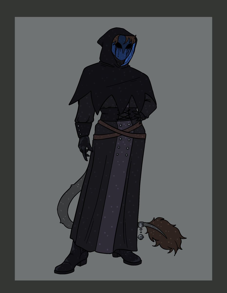 doodleebug13's tweet photo. TECHNICALLY not a jester but it's got some elements... I put that bell on his tail on purpose hehehe 
#eyelessjack #creepypasta #crp https://t.co/KqNhINuWlf