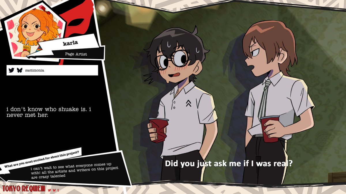 shuakenoir's tweet photo. Spotlight on @sactimonia, another very cool artist participating in #TokyoRequiem, a #Shuake Noir zine! https://t.co/DWfWurwDL8