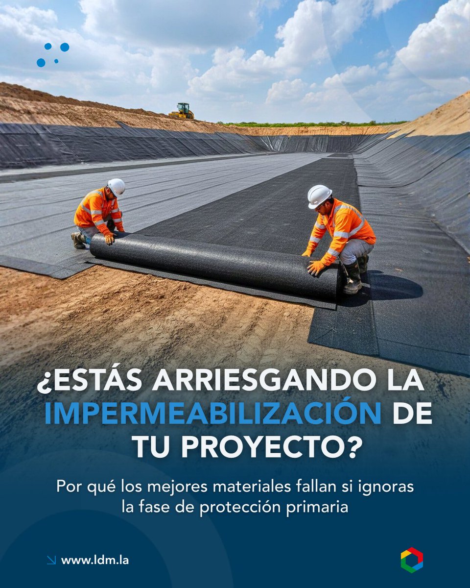 Colocar rellenos con aristas filosas directamente sobre la geomembrana puede reducir su resistencia hasta en un 40% antes de iniciar operaciones.

WhatsApp: hubs.la/Q046NMnw0

#IngenieríaPreventiva #Geotextiles #LDM #Sostenibilidad #NOM083