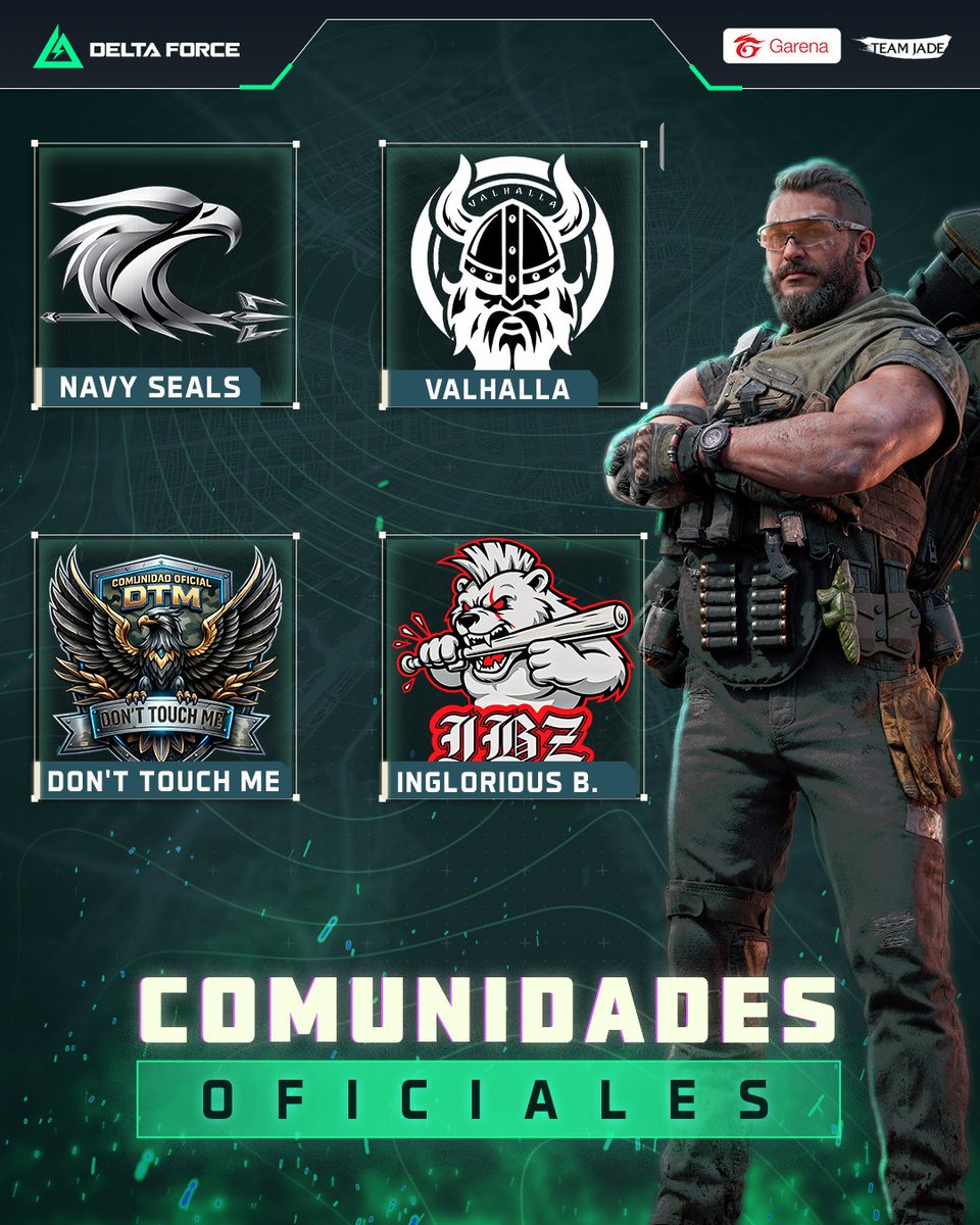 deltaforce_lat's tweet photo. Nuevos aliados se unen al frente. 🔥

La comunidad de Garena Delta Force sigue creciendo gracias al compromiso, la organización y la pasión de sus jugadores. Hoy le damos la bienvenida a las nuevas Comunidades Oficiales y Clanes Oficiales. https://t.co/SJ4eOPKhAi