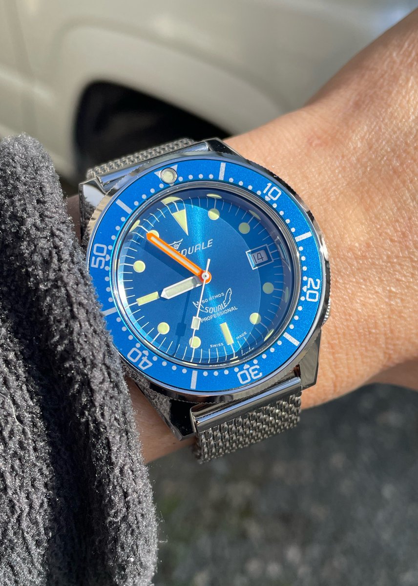 smsm13535's tweet image. 今日はジムニのオイル交換→⛳️練＆ネトフリ＆ホワイトデーで忙しい🙄
スクワーレ🇨🇭さんの50ATMダイバー1521⌚️#SQUALE