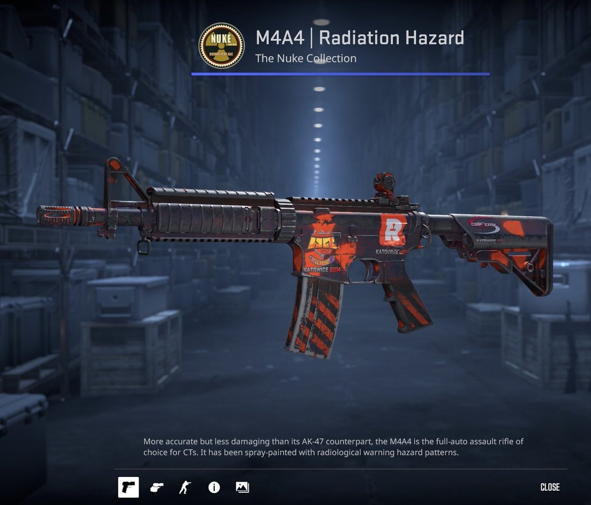BrenanJF's tweet photo. @LemonHazeNLD @2easy4pietro Yoooo that’s fire, pretty sure I was watchlisting this exact m4 at one point. Before the iBP gold this was the previous rad haz https://t.co/ApyloplsRz