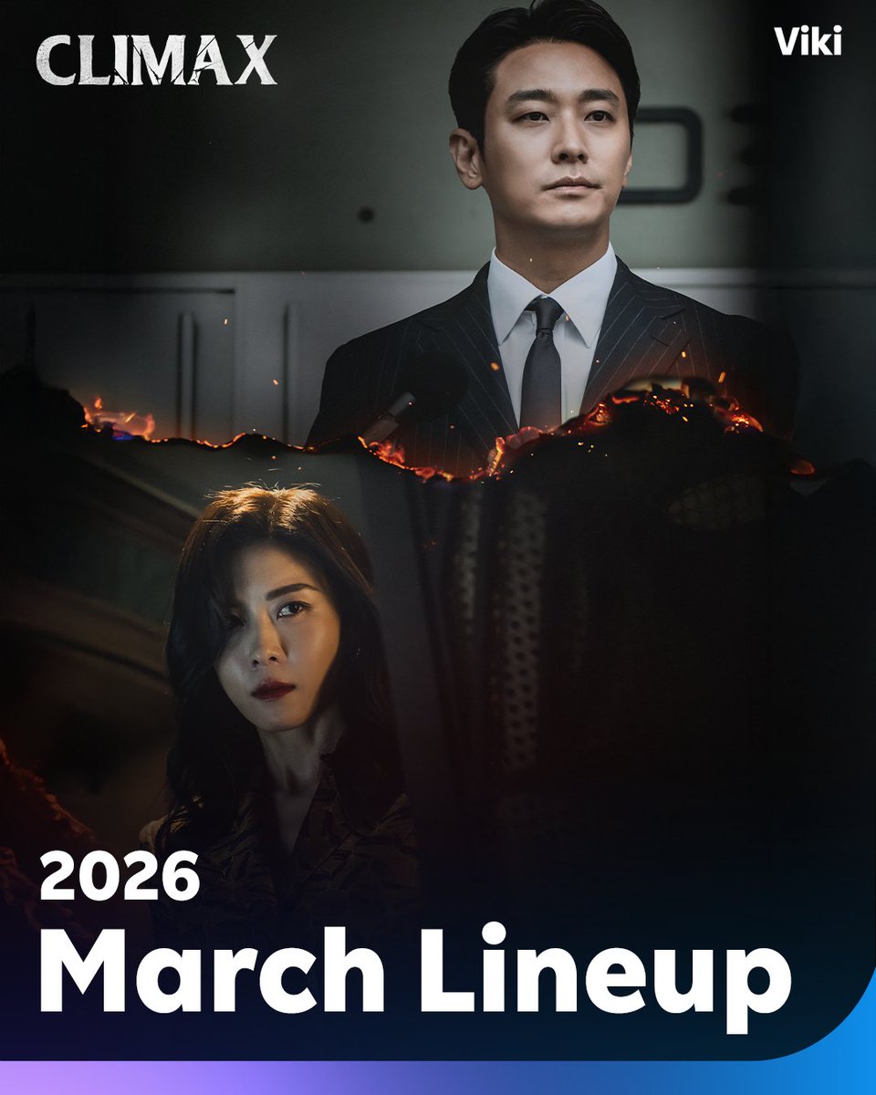 Viki's tweet image. Clear your queue. March brings fresh stories, big moments, and can’t-miss episodes—plus more titles coming soon on #Viki. 🩵🎬