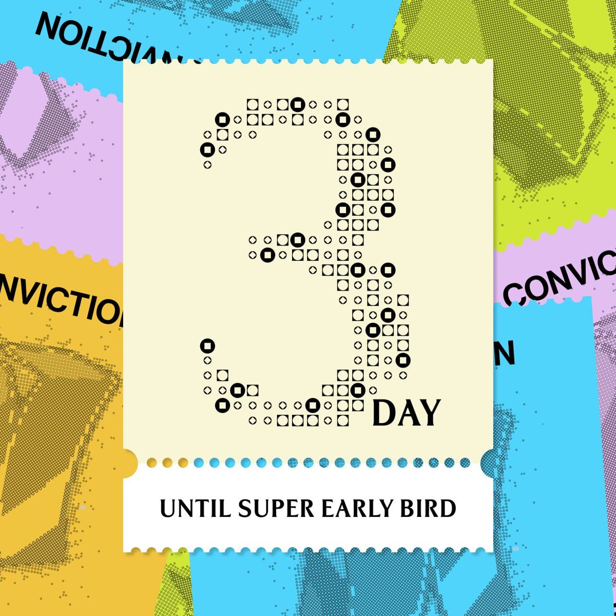 Convictionvn's tweet photo. [COUNTDOWN: 3 DAYS UNTIL SUPER EARLY BIRD TICKETS GO LIVE]🚨

Our inbox has been absolutely blowing up with questions about when ticket registration opens, and we hear you. No more waiting!

⏳ In just 3 days, the Super Early Bird ticket gate officially opens with the best price you’ll get for Conviction this year.
This is the moment for the fastest movers.

Save the date, set your reminder, and get ready to secure your ticket to kick off your Conviction journey this year.
