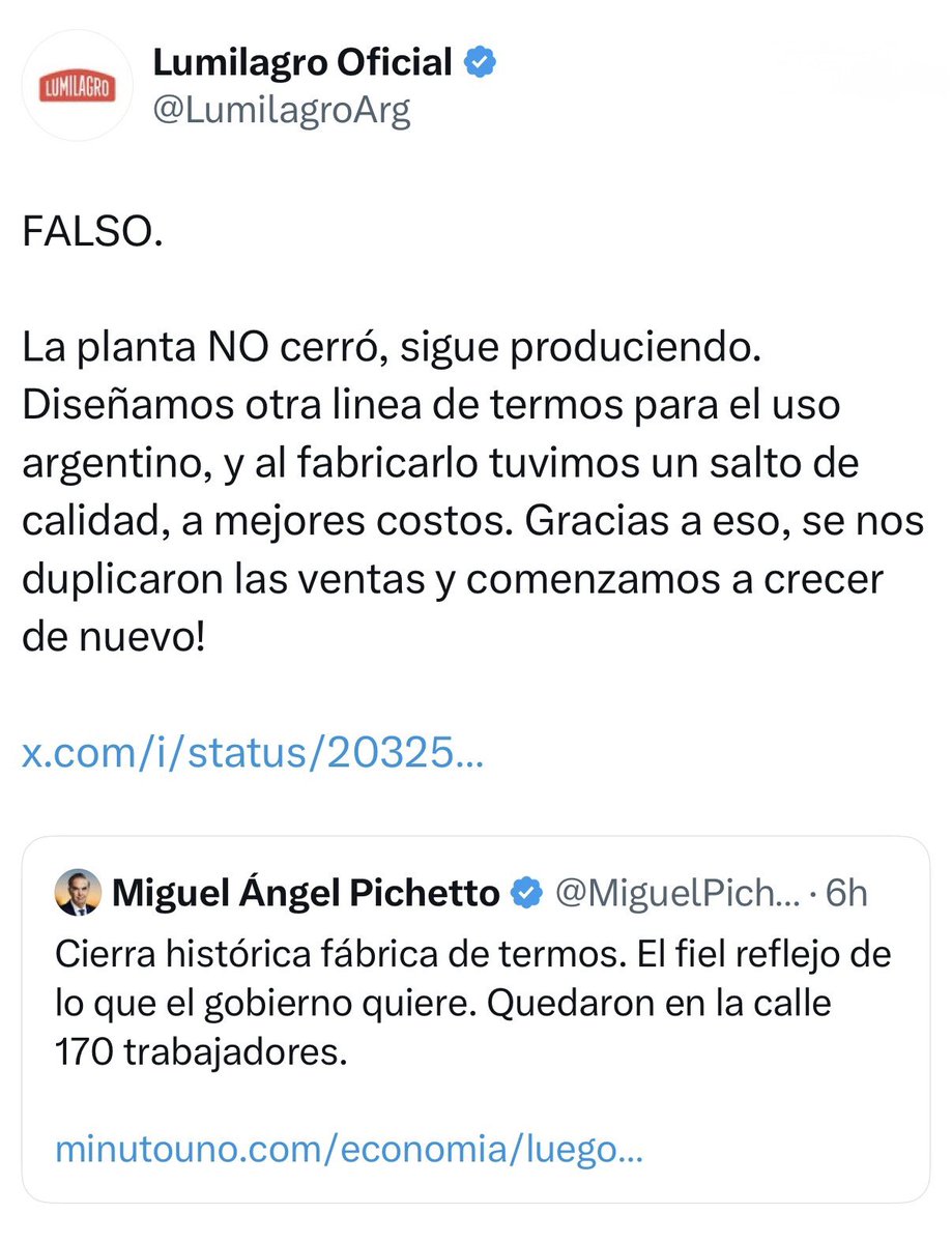 Lo destruyó Lumilagro a Pichetto.