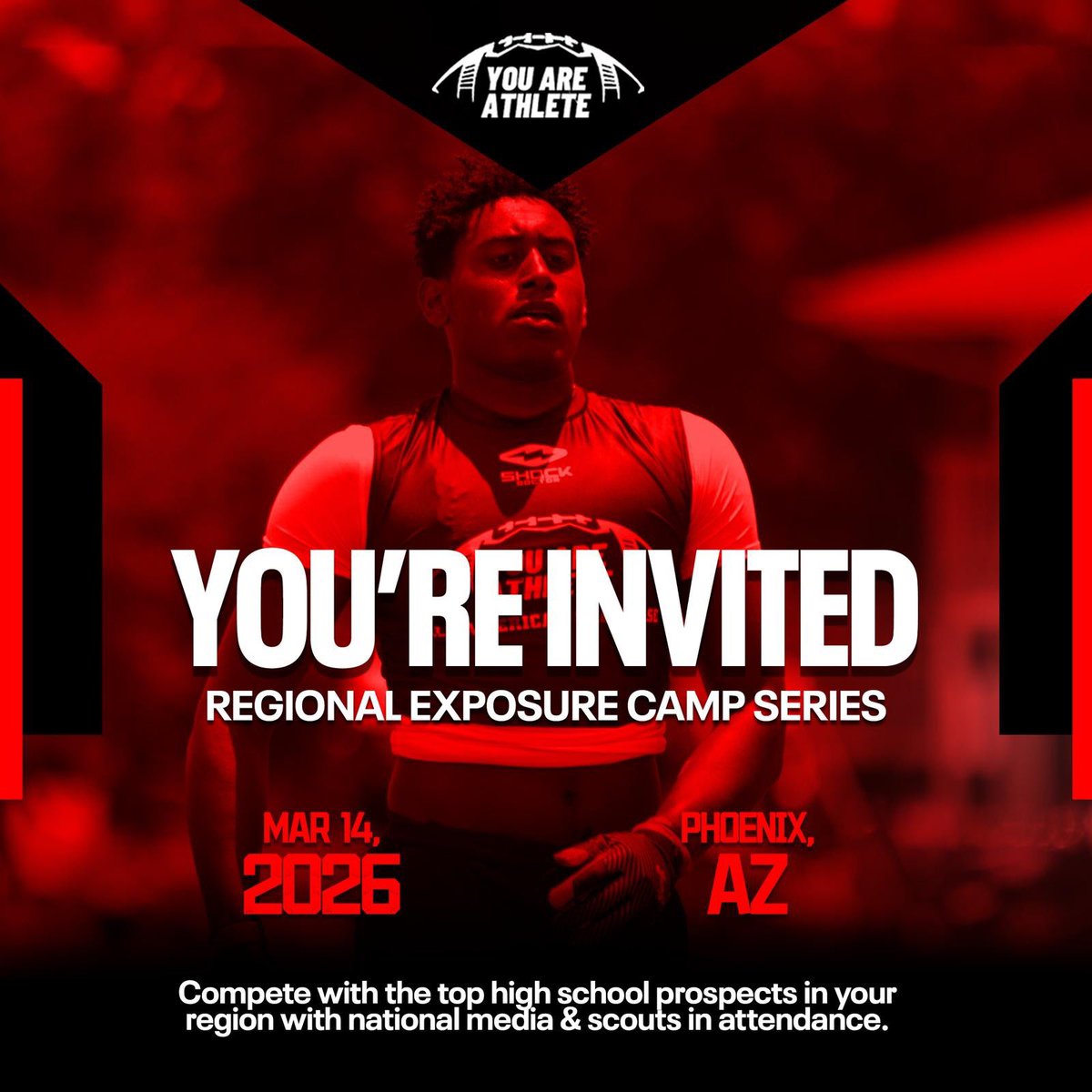 GeorgeGadisonJr's tweet photo. Blessed to receive an invitation to have the chance to showcase my skills @youareathlete https://t.co/VXQCq0L8G3