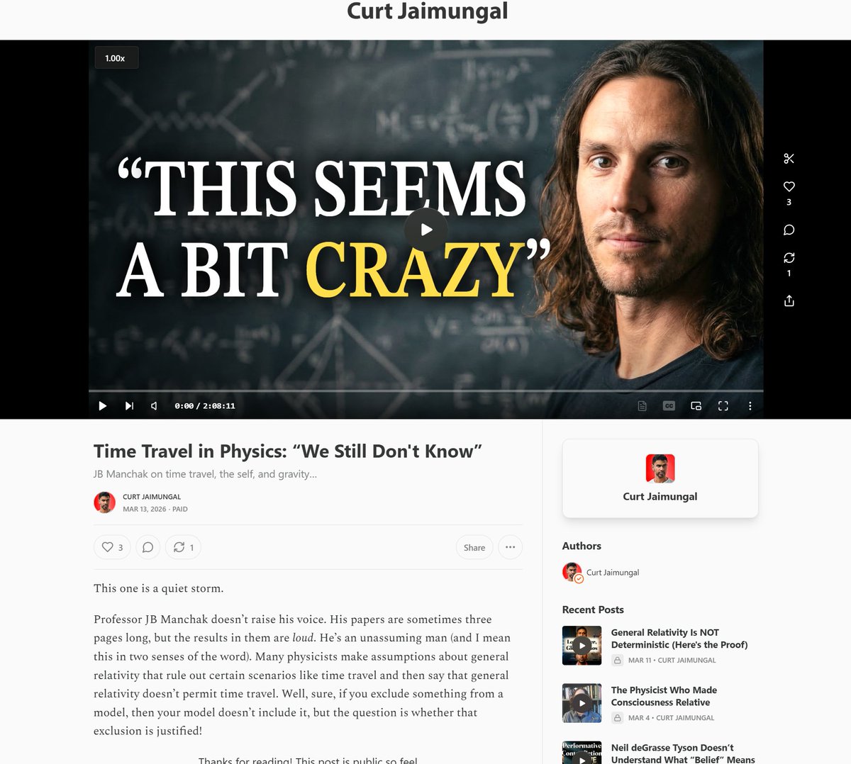 Curt Jaimungal tweet media