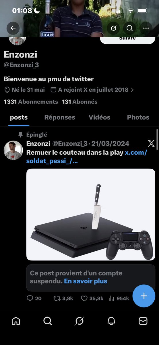 ZaKaa38's tweet photo. @Enzonzi_3 @ilyesseXO @rxyanvener Cbahh tu twwet kw ton grand âge 
Hehehehe remeutez le couto dans la play tep1gl en + https://t.co/KzUUu1b9uI